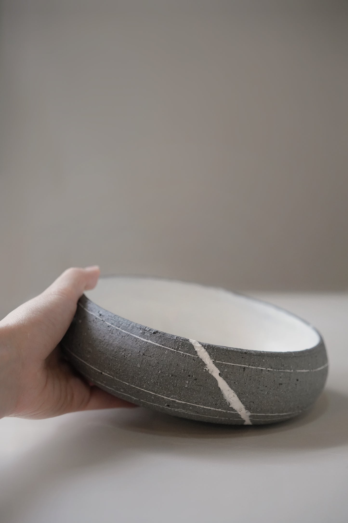 Stillness Pebble 018 / Low Bowl