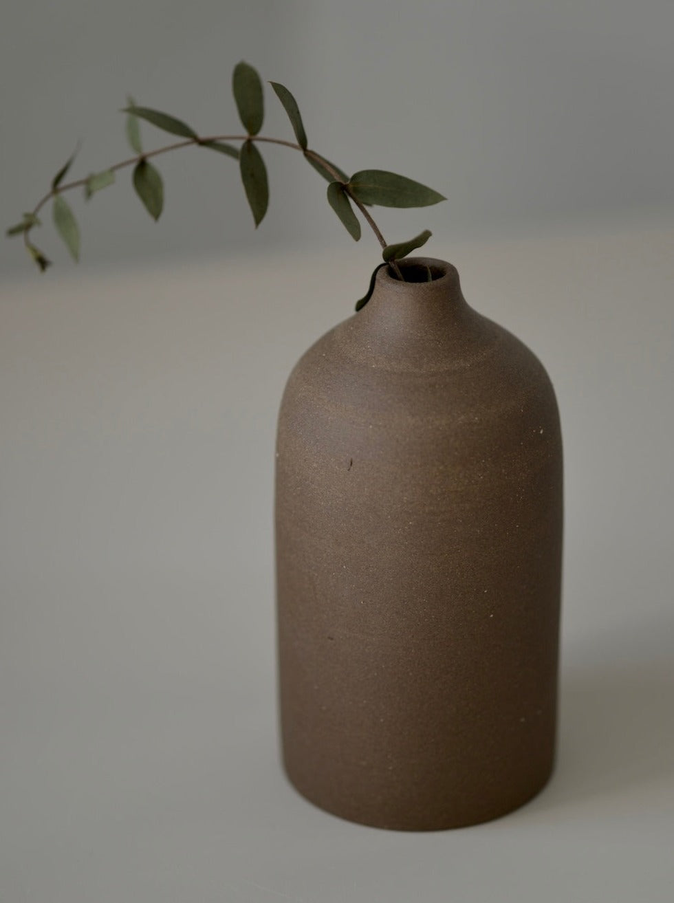 Walnut Bottle Bud Vase