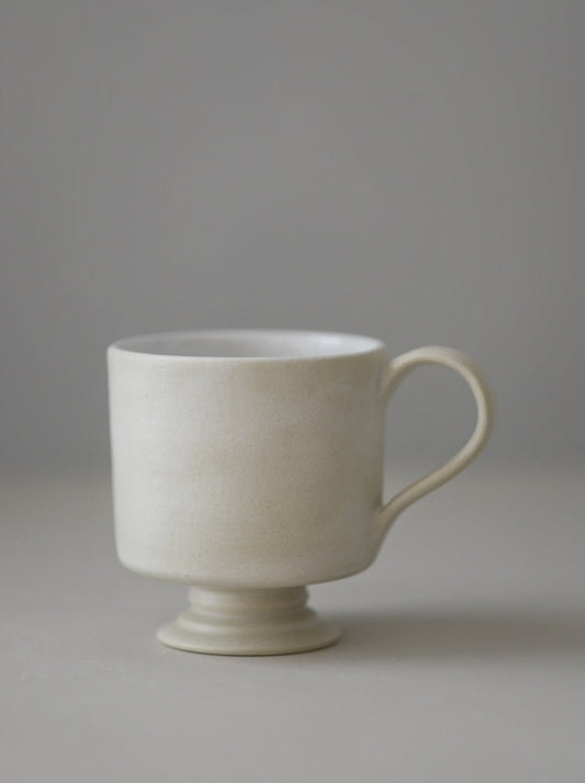 Satin Ivory Goblet Mug