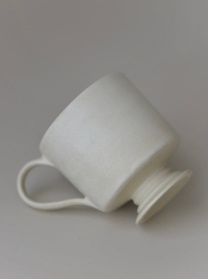 Satin Ivory Goblet Mug