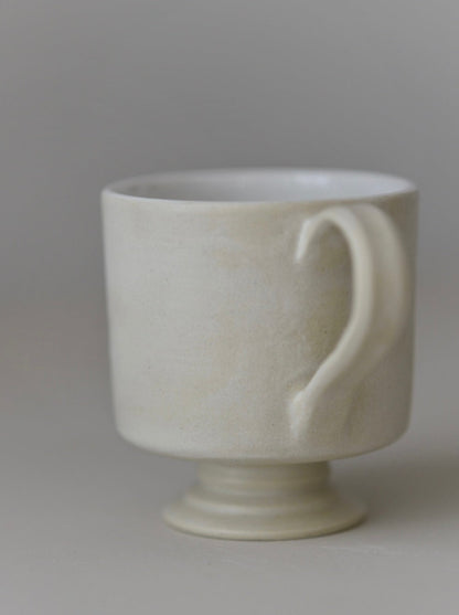 Satin Ivory Goblet Mug