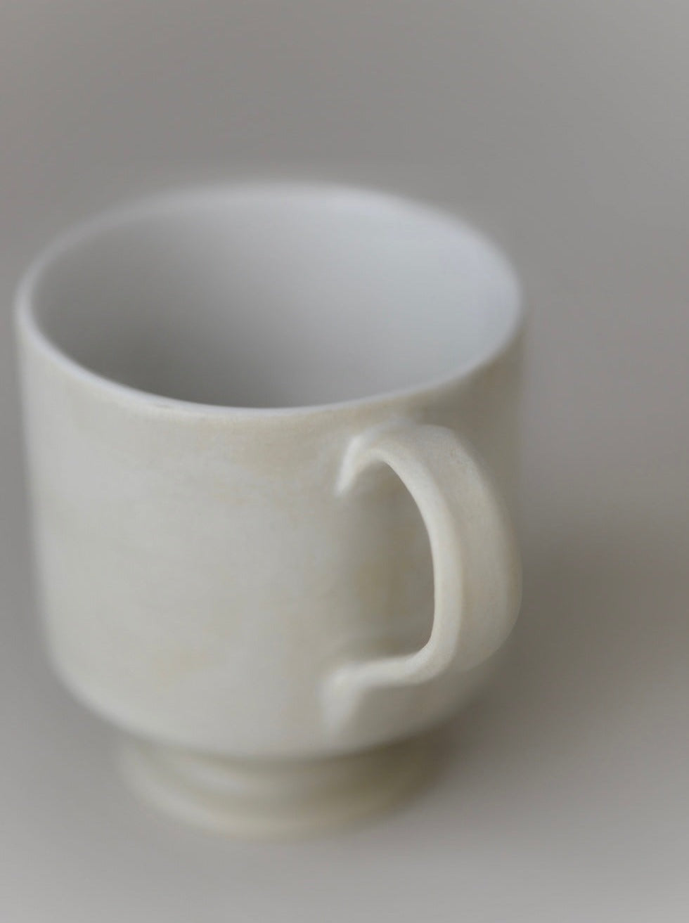 Satin Ivory Goblet Mug